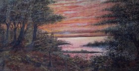 vintage owl painting