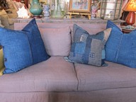 boro fabric pillows