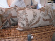 embroidered pillows