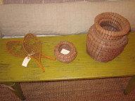 Pine needle basket