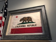 Click to enlarge Framed California state flag