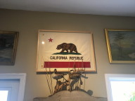 Framed California flag